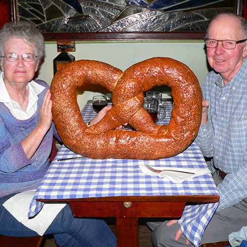 An atmosphere of love - and pretzels!